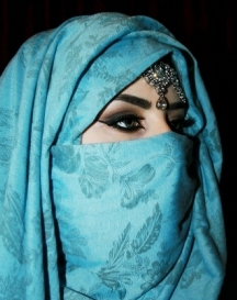 A niqab (facial veil) like Tahirih wore...and threw off